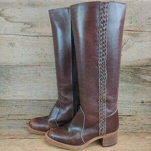 Leather Campus Boots Women's 7.5 B